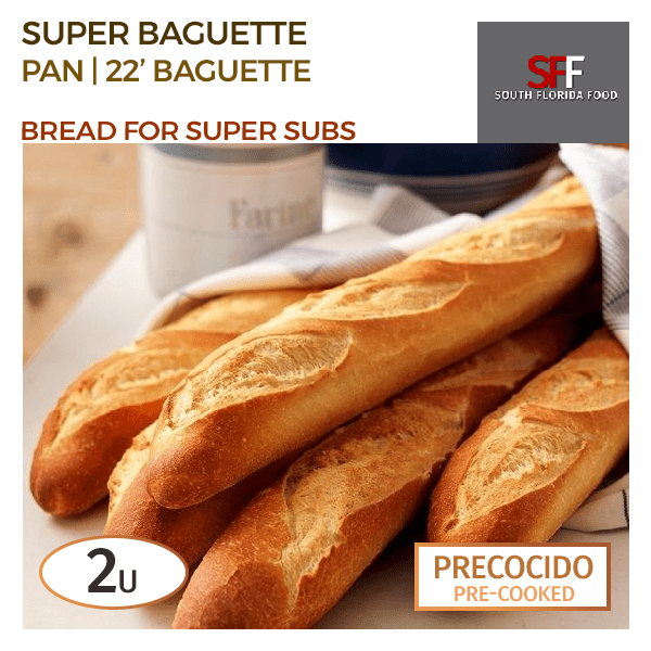 Pan Baguette 22'' (x2 unidades)